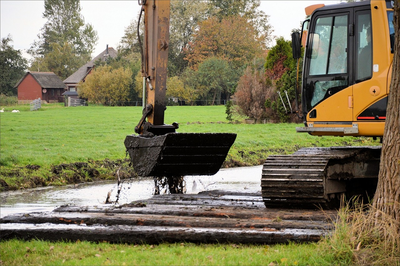 Baggerwerkzaamheden in deel Hoeksche Waard